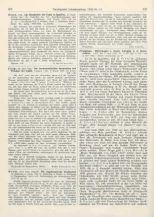300-301 [Rezension] Zwingliana. Mitteilungen zur Geschichte Zwinglis und der Reformation. 1927, Nr. 2 u. 1928, Nr. 1. (Bd. IV, Nr. 14 u. 15.)