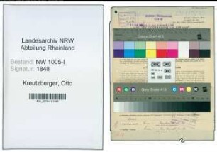 Entnazifizierung Otto Kreutzberger , geb. 16.11.1903 (Konstrukteur)