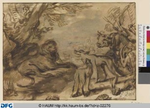 Der Löwe und die Tiere