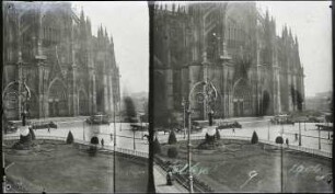 Köln. Dom. Südliches Querhaus und Domhof (heute Roncalli-Platz)