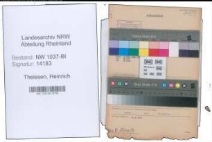 Entnazifizierung Heinrich Theissen , geb. 26.09.1905 (Kaufm.Angestellter)