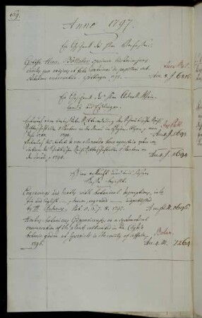 Ein Geschenk des Hhrn Verfassers [Gottfried Heinrich Böttcher]. - Ein Geschenck des Hhrn Advok. Weinland´s aus Eßlingen. - Hier erkauft und aus hiesiger Kasse bezahlt.