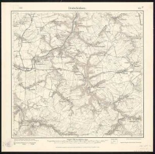Meßtischblatt 64 : Deutschenbora, 1914 : Deutschenbora. - Aufgen. 1895, rev. 1909, hrsg. 1911, einz. Nachtr. 1914. - 1:25000. - Leipzig, 1914. - 1 Kt.