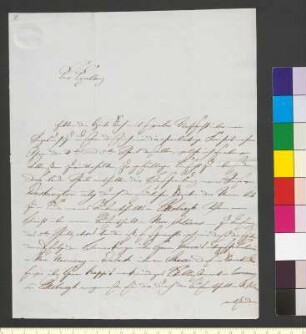 Brief von Sachsen-Weimar und Eisenach, Karl Bernhard von an Goethe, Johann Wolfgang von