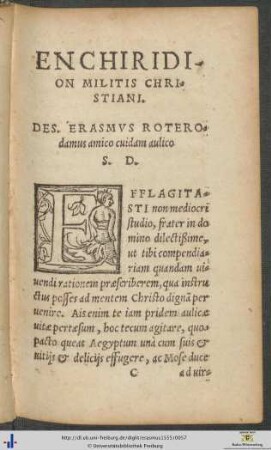 Enchiridion militis Christiani.