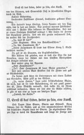 12. Ernst ist das Leben, heiter zu sein, eine Kunst