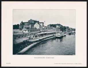 Bildtafel "Italienisches Dörfchen". Ansicht von der Augustusbrücke