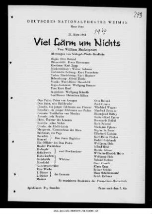 Viel Lärm um Nichts