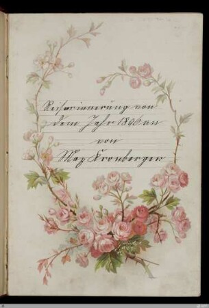 Reiseerinnerungen von dem Jahr 1896 an – [Handschrift] - StGA-Kronberger I,0152
