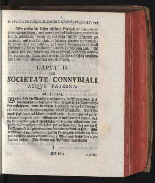 Caput II. De Societate Connvbiali Atque Paterna