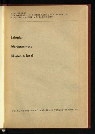 1975: Klassen 4 bis 6