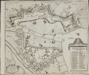 Grundriß der Statt Zürich, samt deroselben Fortifications Werken Anno 1705