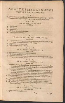 Analysis Sive Synopsis Totius Huius Operis.