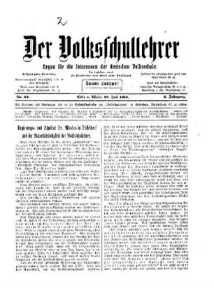 Regierungs- und Schulrat Dr. Maskus in Düsseldorf und die Autoritätslosigkeit der Volksschullehrer