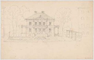 Thiersch, August ; München, Schwanthalerstr. 88; Wohnhaus Niedermeier - Perspektive