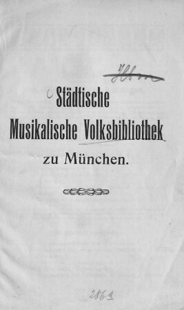 Städtische Musikalische Volksbibliothek zu München