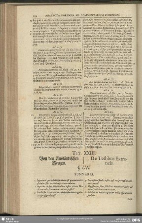 Tit. XXIII. Von den Ausländischen Zeugen