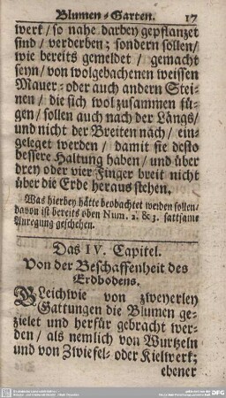Das IV. Capitel. Von der Beschaffenheit des Erdbodens.