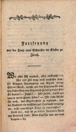 Elisabeth, Erbin von Toggenburg. Oder Geschichte der Frauen von Sargans in der Schweiz, 2