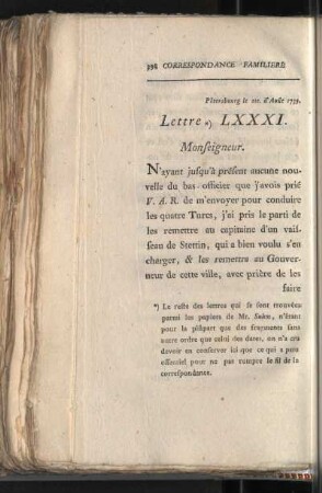 Lettre LXXXI.