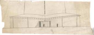 Schneider - Esleben, Paul; Düsseldorf, Rochusmarkt 5; Kath. Kirche St. Rochus - Fassade mit Hauptportal (Teilansicht)