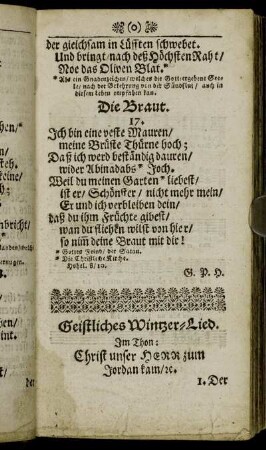 Geistliches Wintzer-Lied.