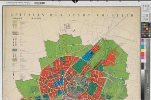 Coesfeld (Coesfeld) Leitplan (Entwurf) nach 1960 1 : 5000 118 x 86,5 Einzeichnung in Pause Regierung Münster