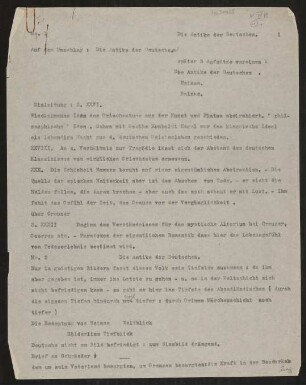 Herausgebertätigkeit: Die Antike der Deutschen