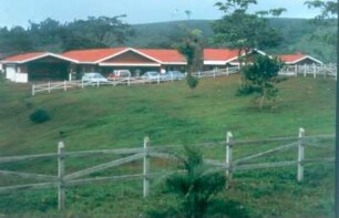 Costa Rica. Ecoadventure Lodge in Nähe des Cote-Sees im Gebirge Guanacastes