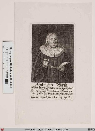 Bildnis Ambrosius Wirth (Würth)
