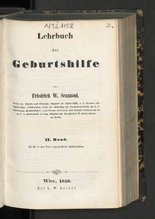 Bd. 2: Lehrbuch der Geburtshilfe