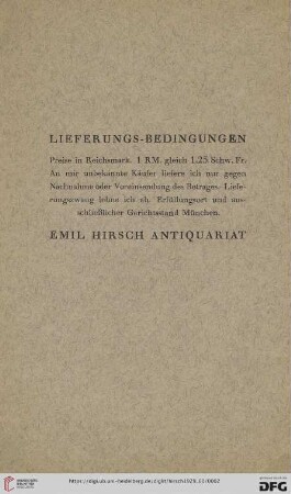 Lieferungs-Bedingungen