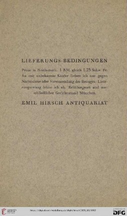 Lieferungs-Bedingungen