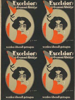 Excelsior Gummi-Absätze werden überall getragen