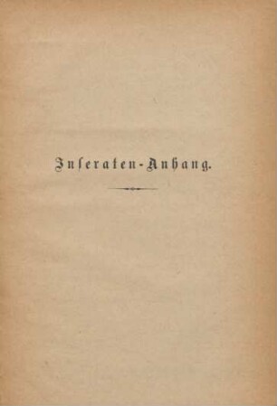 Inseraten-Anhang.
