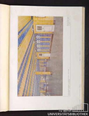Teil VI. Tafel 50. Untergrundbahnhof Klosterstrasse: Vorraum. Architekt: Alfred Grenander.