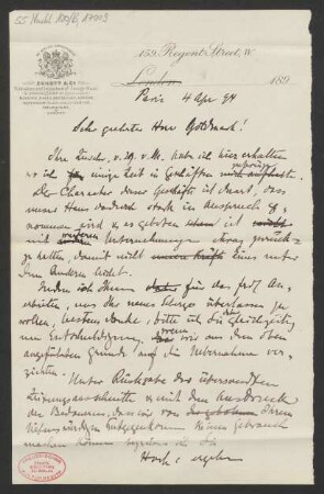 Brief an Karl Goldmark : 04.04.1894