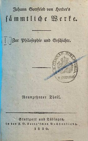 Johann Gottfried von Herder's Kalligone : 1800, 2