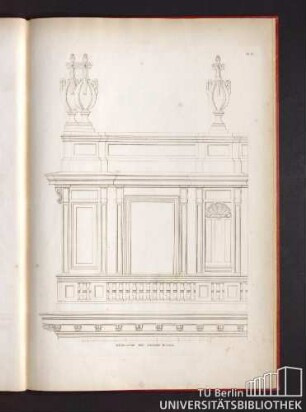 Bl. 15. Détailriss der oberen Étage.