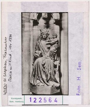 Wien, Stephansdom: Frauenchor, Maria mit Kind