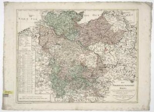 Karte von dem Niedersächsischen Kreis, 1:700 000, Kupferstich, 1802