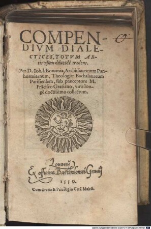 Compendium dialectices : totum artis usum dilucide tradens