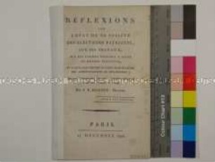 Pamphlet des Abgeordneten Jacques Pierre Brissot über die Reform des französischen Staatswesens