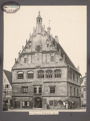 Rathaus, Weißenburg: Fassade zum Markt