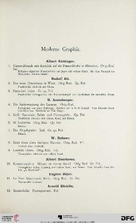 Moderne Graphik (Nr. 1-479)