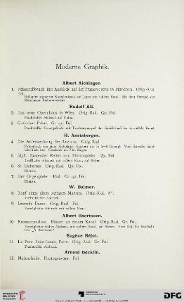 Moderne Graphik (Nr. 1-479)