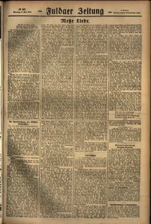 Zweite Ausgabe vom Sonntag, den 03. Mai 1925.