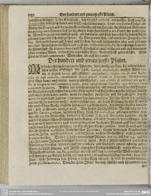 Der hundert und zwantzigste Psalm