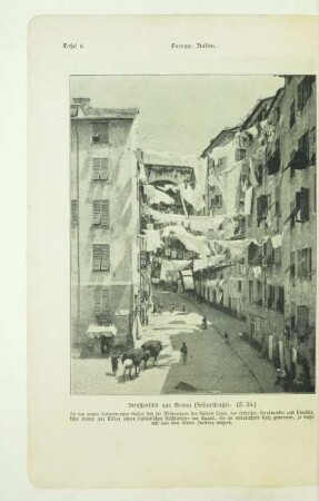 Straßenbild aus Genua (Seitenstraße)