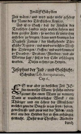 Josephus der Jud/ und Geschicht-Schreiber/ Lib. Antiquitatum, Cap. 6
